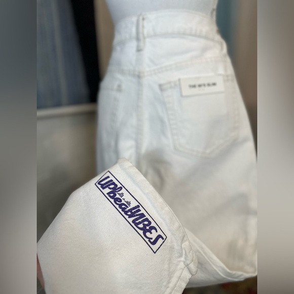 NWT Zara White Denim Synthetic Dreams Distressed Jeans - Picture 12 of 12